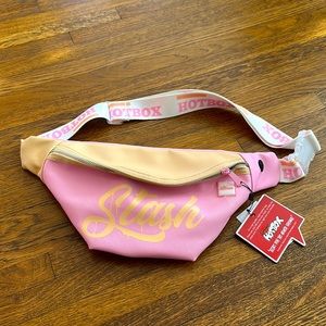 Hotbox Pink Canvas Fanny Pack/Crossbody Bag